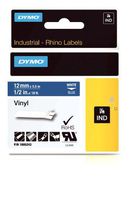 DYMO Rhino Adhesive Vinyl Label Tape, 1/2-inch, 18-foot Cassette, Blue (1805243)
