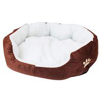 Efaster Small Pet Bed, Dog Kennel Puppy Mat Dog Blanket Mat, Cat Winter Warm Sleeping Bag, Soft Winter Warm Comfortable Small Animal Beds, Washable Anti-Static Breathable (Coffee)