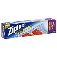 Ziploc Vacuum Freezer Bags, 1 Gallon, 8-Count (Pack of 6)
