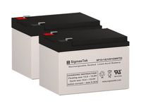 Invacare L-3 Lynx 3-Wheel Microportable Scooter Replacement Battery Set of 2-12V 12AH