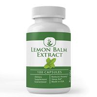 Lemon Balm Extract, 100 Capsules 700mg Servings, Naturally Sourced, Potent, Non-GMO, Gluten-Free, Made in The USA, No Additives or Fillers, Lab-Tested for Purity, Satisfaction Guaranteed
