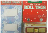 50 Christmas Adhesive Gift Tags & 50 Christmas Name Tags