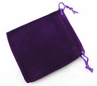AEAOA 3.6x4.8 Inches Pack of 25 Purple Velvet Gift Bags Drawstring Jewelry Pouches Candy Bags Wedding Favors