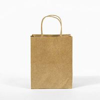 GIFT EXPRESSIONS Premium Quality Natural Brown Kraft Bag, Birthday Party Gift Favor Bag Set, Biodegradable Paper (24CT, Solid Medium)