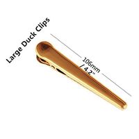 Kinrui Gold Heavy Duty Bulldog Clips Duckbill Clips For Office Bills Household Supplies (Model B)