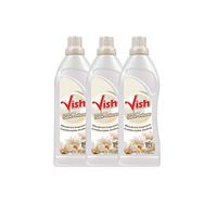 VISH White Concentrated Laundry Softener, Fabric Softener Liquid, unti Wrinkle Guard, Fresh Smell, Fabric Conditioner, Laundry Softener Liquid 33.81 FL Oz - Set of 3