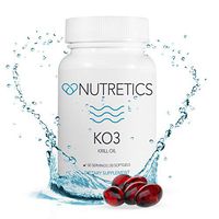 Nutretics Antarctic Krill Oil Supplement 1000mg, 60 Softgels - Extra Strength with Omega-3s, EPA, DHA, Astaxanthin & Phospholipids - Supports Joint, Brain, Heart Health