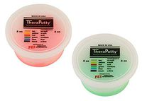 TheraPutty Standard Exercise Putty Red - Soft, Green - Medium 2 OZ Each - Bundle