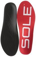 SOLE Shoe Active Medium Footbed Insoles for Men and Women with Met Pad (Cork), red, W10/M8