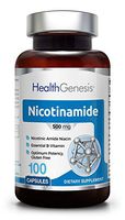 B3 Nicotinamide 500 mg 100 Capsules - Natural Flush-Free Vitamin Formula | Gluten-Free Nicotinic Amide Niacin | Supports Skin Health | Healthy Cell Repair Support