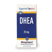 Superior Source DHEA Nutritional Supplements, 25mg, 60 Count