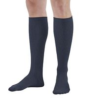 Ames Walker AW Style 166 Men's Travel 15 20mmHg Knee High Socks Navy Medium