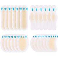24 Pieces Blister Pads Bandages Blister Gel Guard Waterproof Blister Prevention Cushions for Fingers Toes Forefoot and Heel