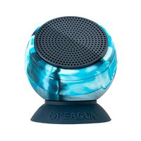 Speaqua Sound Company - 100% Functionally Waterproof Bluetooth Speaker with Built in Internal Storage - Barnacle Pro Series - Tidal Blue