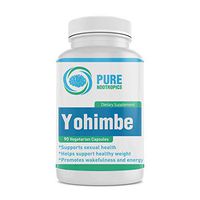 Pure Nootropics - Yohimbe HCL 5 mg Capsules | 90 Veg Cap Value Pack | Fast Acting Yohimbe Bark Extract for Men's Health, Energy & Fat Loss | Metabolic Booster Helps Weight Control | for Men & Women