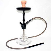 XZYP Arabian Hookah Set, Smoker Finished Pipe Set Hookah Shisha, 1 Hose Hookah Combination Kit,Black