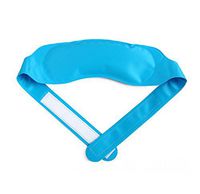 DGS 2 Pack Hot Cold Therapy Eye Mask Multi-function Adjustable Lightweight & Comfortable Sleep Mask Can be Reused, 2, light blue