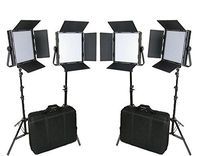 CAME-TV High CRI Bi-color 4 X 1024 LED Video Lights Studio TV Lighting + Free Bag