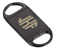 Personalized Visol Tahoe Single Sided Dual Blade Cigar Cutter with Free Laser Engraving ([A] Circle Monogram)