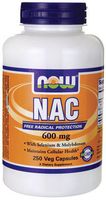 Now Supplements, NAC (N-Acetyl Cysteine)600 mg with Selenium & Molybdenum, 100 Veg Capsules (750 Veg Caps)