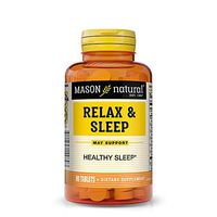 Mason Natural Relax & Sleep with a Natural Herbal Formula That Contains Valerian Root & Passiflora Extract Tablets 90-Count Bottles (Pack of 3)