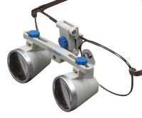 Dental Surgical Loupes, 3.5x , 500mm(19") working distance, Titanium frame Silver