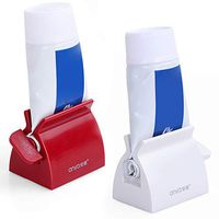 Toothpaste Squeezer, McoMce Toothpaste Tube Squeezers Set of 2 Rolling Toothpaste Tube Holder Multifunction Manual Rotate Toothpaste Dispenser Tube Squeezer Tool Stand for Bathroom