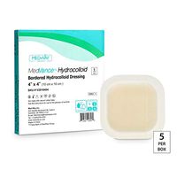 MedVance TM Hydrocolloid – Bordered Hydrocolloid Adhesive Dressing, 4"x4" Box of 5 DRESSINGS