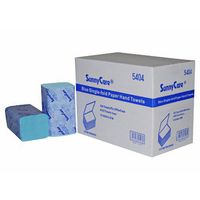 Sunnycare #5404 Blue Single-fold Paper Hand Towels 4000/case