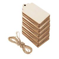50x Natural Wooden Gift Tags Wedding Party Message Board Christmas Ornament