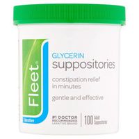 Fleet - Glycerin Suppositories, Laxative, Adult Jar Value size 3 Pack ( 300ct Total )
