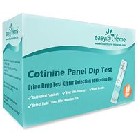 Easy@Home 10 Pack Nicotine Cotinine Urine Panel Dip Test Strips Kit- Sensitive Rapid Detection for Cotonine from Vaping Tobacco Cigarette Smoking Devices 200 ng/mL #ECOT-114