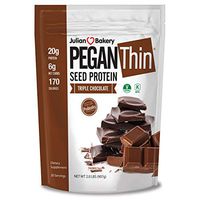 Julian Bakery Pegan Thin Protein Powder | Triple Chocolate | Organic Sacha Inchi Protein | 20g Protein | 6 Net Carbs | 2 LBS | 20 Servings