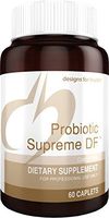 Designs for Health Probiotic Supreme DF - 15 Billion CFU Dairy-Free Probiotic Caplets for GI + Immune Health (60 Caplets)