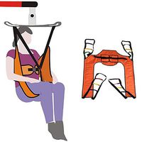 GHzzY Transfer Belt - Toileting Sling for Transfer from Bed to Wheelchair,Recliner,Shower Chair or Toilet - Patient Lifter for Seniors & Handicap