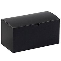 Aviditi Fiberboard Gloss Gift Box, 9" L x 4-1/2" W x 4-1/2" H, Black, Case of 100 (GB944BK)