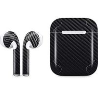 Skinit Decal Audio Skin for Apple AirPods with Lightning Charging Case - Officially Licensed Skinit Originally Designed Carbon Fiber Design