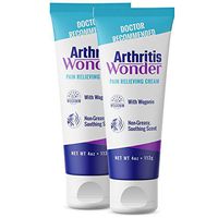 Arthritis Wonder Pain Relief Cream, 4 oz – Arthritis Pain Relief Cream for Hand, Knee, Foot and Wrist Joints – Fast-Acting, Deep Penetrating, Non-Greasy Formula with Natural Wogonin – 2 Pack