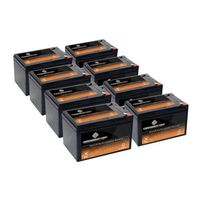 12V 14AH Sealed Lead Acid (SLA) Battery - T2 Terminals - for ZB-12-14 - 8PK