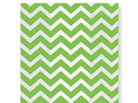 Christmas Print Cello Bags - Chevron Green 6x3-1/4x13-1/2" Cello Bags 1.2 mil (2 Packs; 100 Bags Per Pack) - WRAPS-C7BCHG