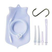 Enema Bag Kit for Colon Cleansing, 2 Quart Open Top Enema Bag with Silicone Hose - Reusable Home Coffee Water Colon Cleansing Enema Kit