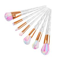RNTOP 7PC Makeup Brushes Horse Hair Eyeshadow Cosmetic Foundation Makeup Brushes (A)