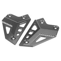 Frames & Fittings 2PCS Motorcycle Foot Rest Heel Plates Guards Pedal Protective Cover Non-Slip Protection Sheet for Kawasaki Z900 2017 Street Bike - (Color: Titanium)