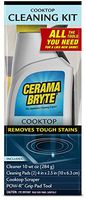 Cerama Bryte Cooktop Cleaning Kit, Kit-10 oz, 2 Pad and 1 Scraper, Box