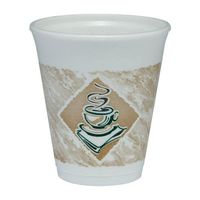 Dart DCC 8X8G CAF G Design Foam Cup 8 Oz - 1000-Case