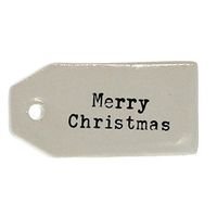 Merry Christmas Gift Tag Label Set 6 | Holiday Hanger Reusable Wine Bottle