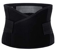 Hernia Support Belt for Woman Small Size ONLY, Abdominal Binder for Belly Button Hernias or Navel Hernias by J-Bless (Black)