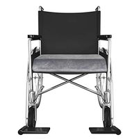 Bluestone Memory Foam Seat Cushion-3” Thick Wheelchair, Desk, Car, 3", Grey