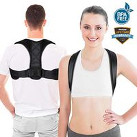 Posture Corrector Upper Back Support Brace， Universal Size Posture Belt for Women & Men, Pain Relief from Neck, Back, Shoulder & Bad Posture with Adjustable Breathable Straps