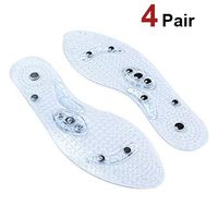 Acupressure Massage Foot Massage Foot Reflexology Pain Relief Shoes Insole 4 Pairs Washable